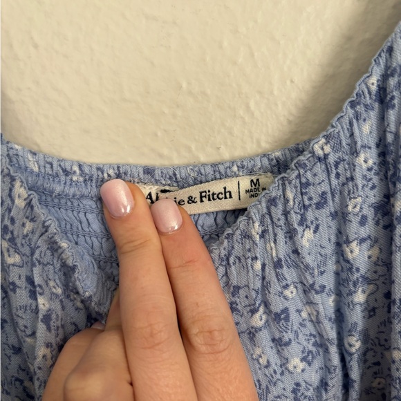 Abercrombie & Fitch Floral Smocked Mini Dress M - Picture 2 of 7